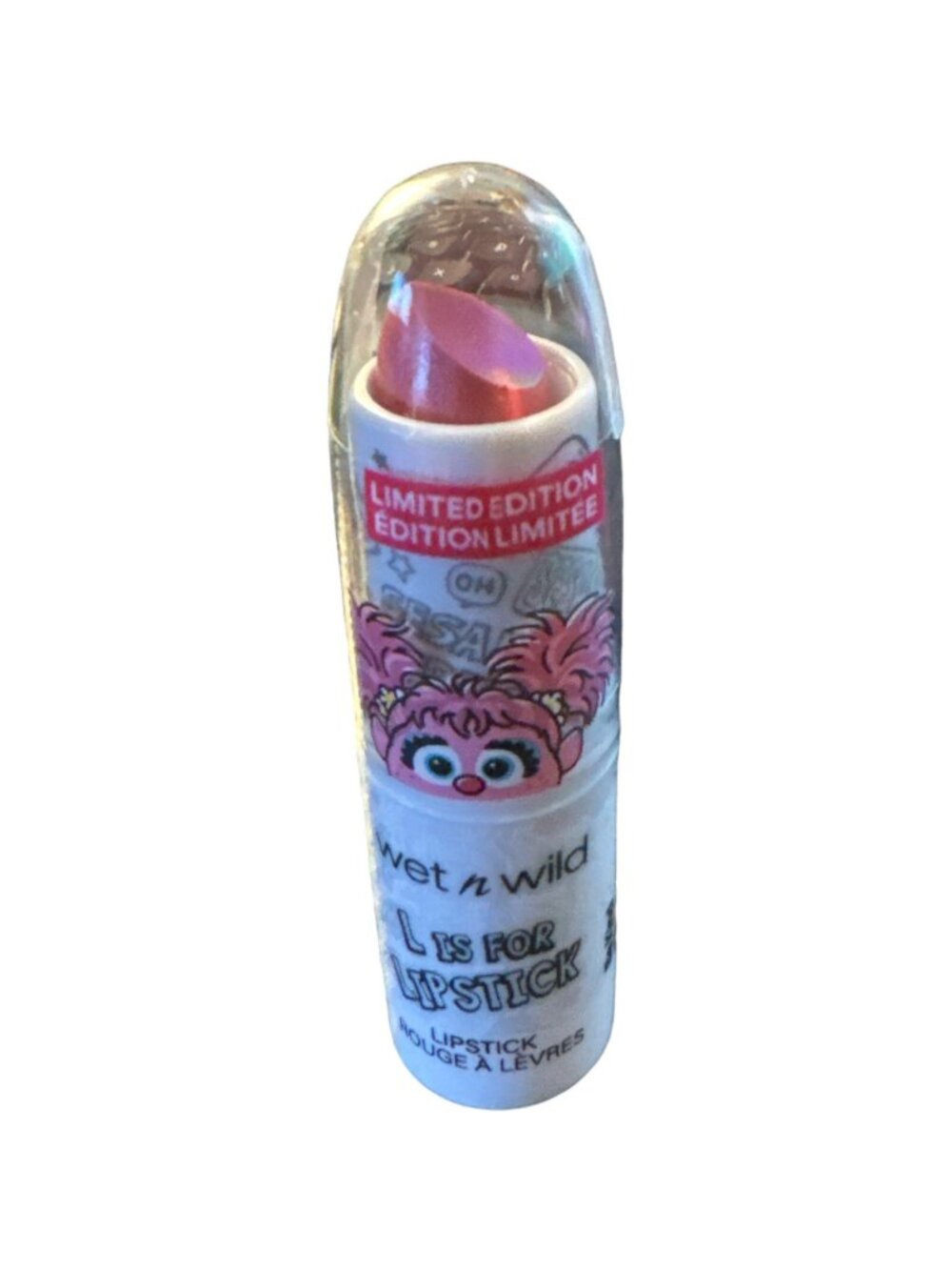 Wet N Wild Sesame Street Lipstick Abby Be Kind Pink Limited Edition